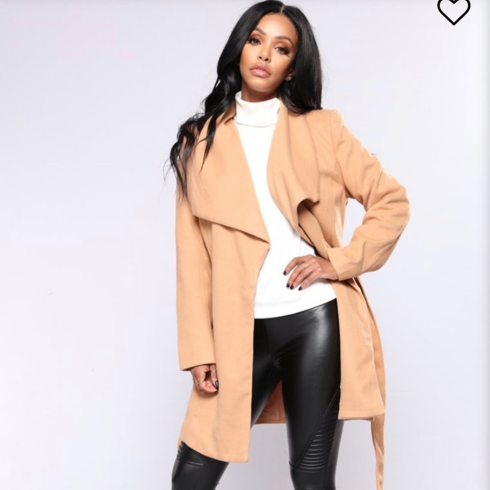 NWOT Camel Trench Coat